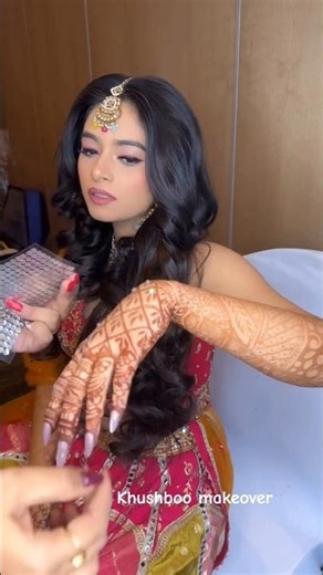 Amazing hand art indian Bridal Makeup. The Desi Bridal Glow. Modern Bridal Makeup Indian Bridal Look