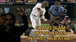 Padres reliever Daniel Camarena hits a grand slam off Max Scherzer, a breakdown | Jomboy Media