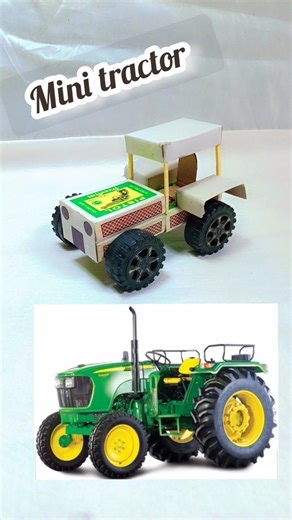 how to make a cardboard tractor | cardboard tractor 🚜 #school #trending #viral #school