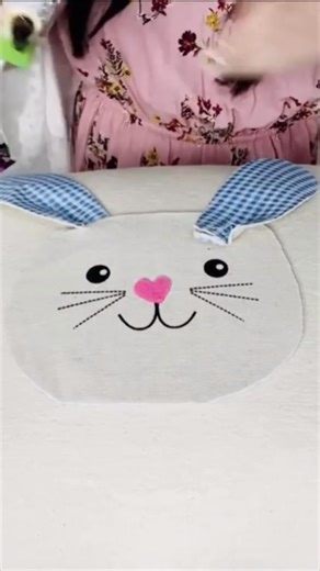 Let’s create a cute and easy Dollar Tree bunny pillow. 🐰 | Olivia's Romantic Home DIY