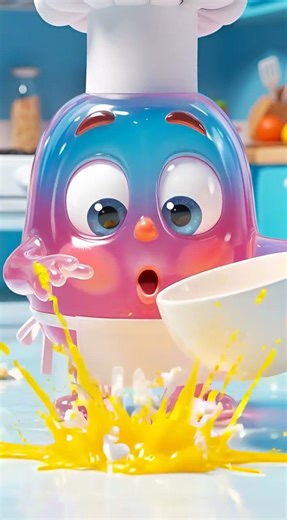 Cooking Disaster in 30 Seconds Funny Cartoon Animation Mr Jelly Bop #jellycharacter