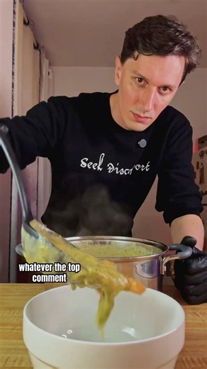 Day 1 of cooking whatever the top comment says. Cheddar broccoli soup