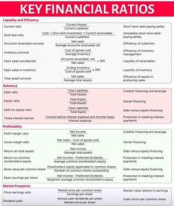 3.8K views · 24 reactions | KEY FINANCIAL RATIOS Financial Accounting | Accounting And Economics Studies | Facebook