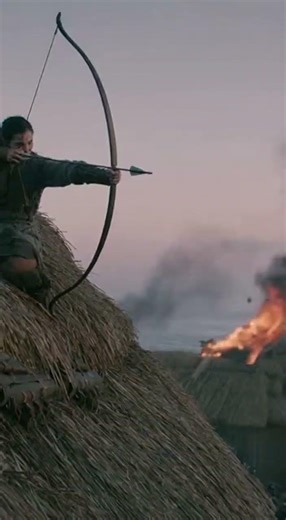 Viking Raid on Coastal Village | Fierce Battle with Axes and Shields