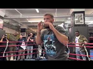 Caleb Plant Is Back Showing Off New Improve Skill At Wilder Vs Helenius Media Workout EsNews Boxing