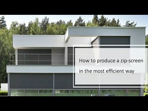 How to produce a zip screen in the most efficient way