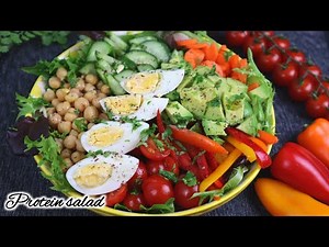 Protein salad | High protein vegetable salad | Protein packed healthy salad