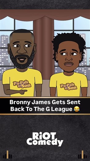 RiOT Comedy on Instagram: "Bronny James Gets Sent Back To The G League 😂 #nba #nbanews #nbamemes #sportsnews #sportsmemes"