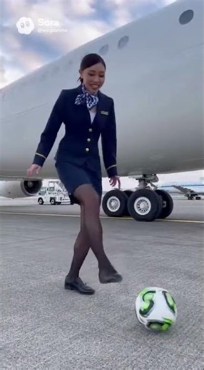 制服CAがリフティングで調子乗った末路