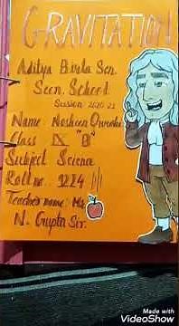 Art integrated project on Gravitation class 9 #best project #artintegrated #class 9