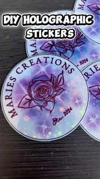 Making holographic stickers from scratch