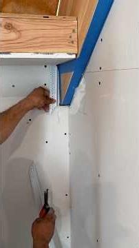 This corner bead will give you a professional finish. #drywall #foryou #tutorial