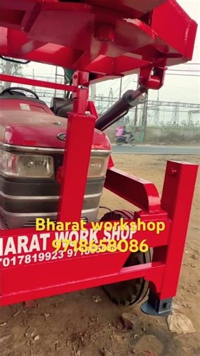 Pole erection machine 8 jek ￼ tractor Arjun 605 Bharat workshop ￼ subscribe channel 9718658086
