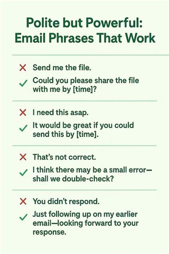 Polite but Powerful: Email Phrases That Work