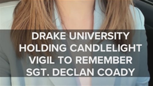 Drake University to hold vigil in honor of Sgt. Declan Coady