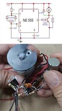 DIY DC motor speed controller using 555 IC, Motor control using PWM #experiment #circuit #motor