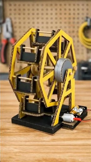 How to Build a Working DIY Ferris Wheel | 1st Prize School Project 🎡