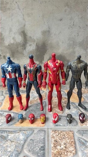 Help Captain Team Choose Head Spiderman Hero To Complete Cool Army