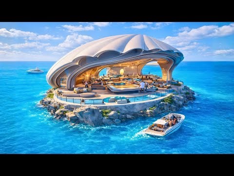 I Turned an Abandoned Shell-Rock into a Luxury High-Tech Seafood Grill Lounge (ASMR)