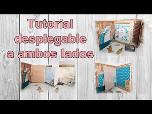Tutorial desplegable en dos direcciones, del álbum maleta con colección de viaje (pagina 1)