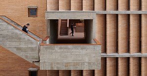 changjiang art museum by vector architects is an oasis amid rapid urban development
