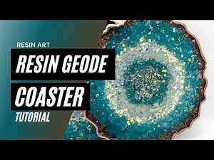 Resin Geode Coaster Tutorial! | Full Step-By-Step Instructions! | Resin Art
