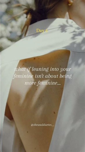 When you’ve trying to micro manage everything. Let go, soften #femininepower