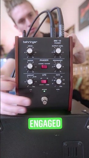 This pedal makes you think you're on drugs 😜 #behringer #BM13 #Phaser #pedal #guitar #demo