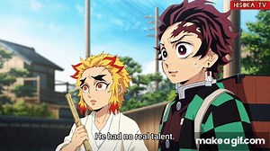 Tanjiro fights Rengoku's Dad Former Flame Hashira - Demon Slayer Kimetsu no Yaiba Season 2 Ep 1 on Make a GIF