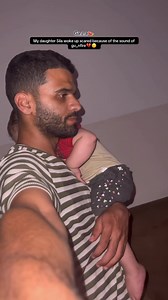 1.4M views · 43K reactions | My daughter Sila woke up scared because of the sound of gu,,nfire | Mahmoud Salma | Facebook