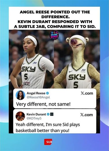 Kevin Durant ROASTS Angel Reese With Savage Sid Comparison! 😭🔥🏀#kevindurant #nba #shorts
