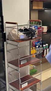 4-Tier Detachable Rolling Laundry Cart for Small Space Storage