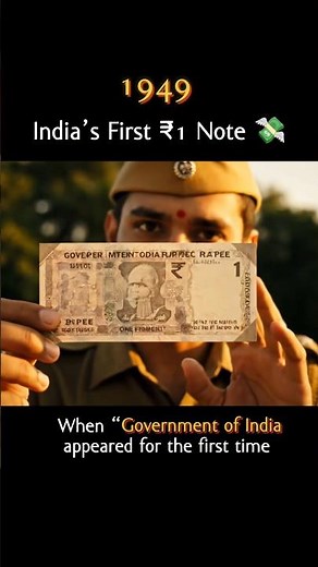 🔥1949 When India Printed Its First ₹1 Note| Birth of Indian Currency💸#History#India1949 #ChronoSafar