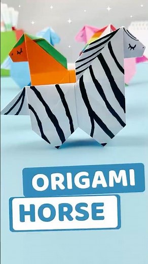 Origami Horse 🐴 | Moving Paper Horse 🐴 | Fun Paper Craft for Kids #shorts