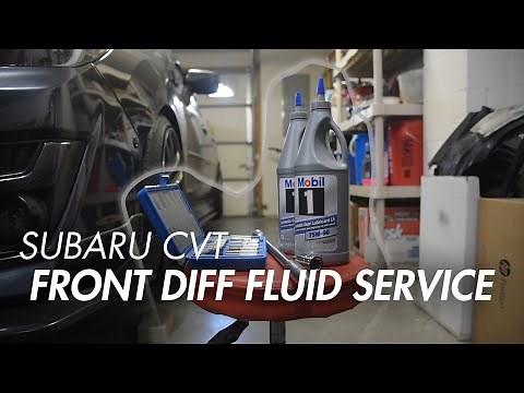 DIY: How to Change your Front Diff Fluid - Subaru CVT (12-16 Impreza / 13-17 Crosstrek)