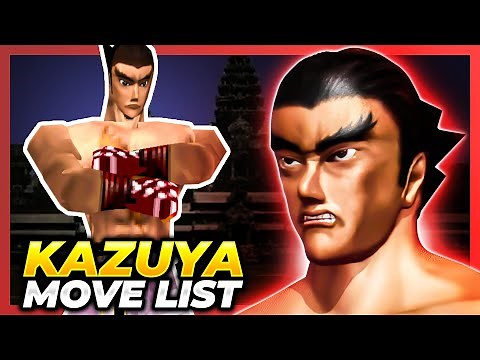KAZUYA MISHIMA MOVE LIST - Tekken 1