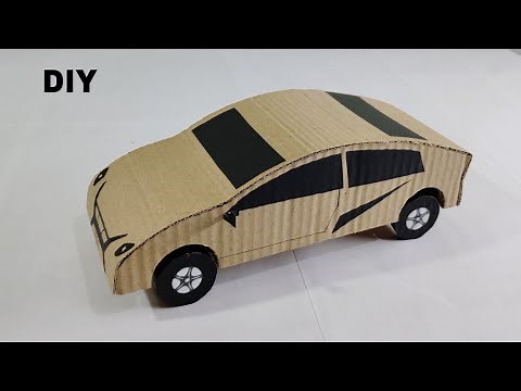 DIY cardboard car making for school project || How to make cardboard car #cardboardcrafts