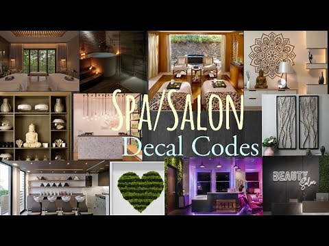 ROBLOX| Spa/Salon| Decal Codes