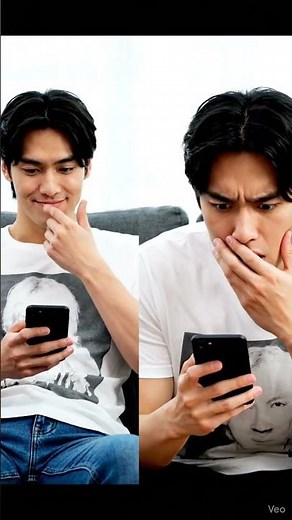 "Online vs Real Reaction 😳😂 | Funniest Crush Texting Split-Screen Meme!" #shorts