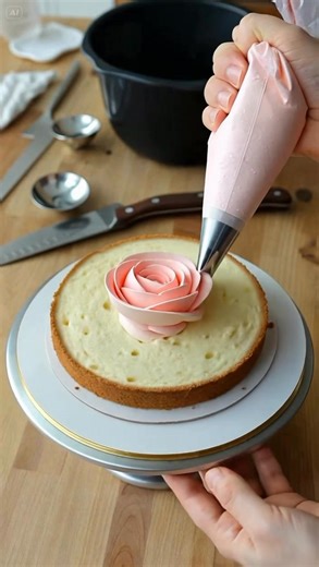 From a dot to a full rose cake 🌸✨ I could watch this all day.” #ReelsFacebook #CakeTutorial #BakersGonnaBake #ButtercreamRoses #TrendingReels #CakeVideo #FoodReels #FYP #BakingCommunity #CakeGoals | Dessert Wonders