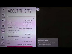 Comment vérifier le numéro de modèle sur votre TV LG LED Smart
