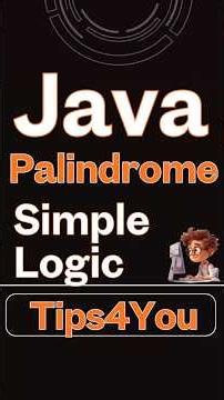 Palindrome Number in Java #palindromenumber #shorts #javaprogramming