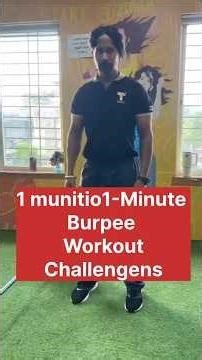 🔥 "1-Minute #burpee Challenge: Burn Fat & Build Strength Fast!"Challenge for Beginners & Pros"