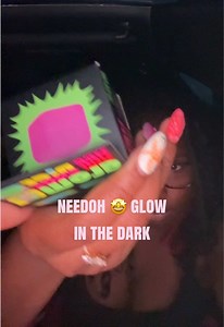 Needoh glow in the dark squishy ice cube toy