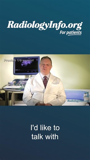 Prostate ultrasound is a safe, noninvasive way to produce pictures of a prostate gland and to help diagnose symptoms such as difficulty urinating or an elevated blood test result. Dr. Geoffrey Rubin explains what to expect during the exam at https://tinyurl.com/5f5kny9m #ProstateCancerAwarenessMonth #RadiologyInfo | RadiologyInfo.org