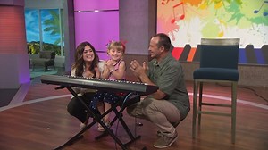 57K views · 2K reactions | Anabelle Adamson, who is blind, took an interest in playing the keyboard at a very young age and now, at just 4 years old, she can play a song after just listening to it a few times. She serenated the KTLA crew on Wednesday. | KTLA 5 Morning News | Facebook