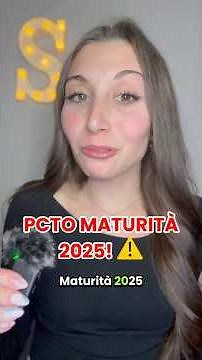 PCTO: tutte le novità sulla maturità 2025!