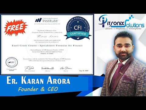 Finance Free Online Courses with Certificate - Corporate Finance Institute Certified - CFI