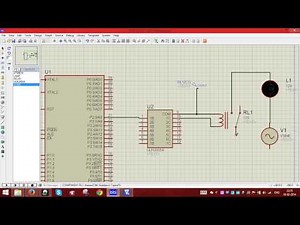 Interfacing of Relay and AC Supply through 8051 in ISIS Proteus