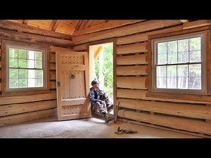 Hand-Built Cabin Tour...The Interior Work Begins! / Ep88 / Outsider Cabin Build